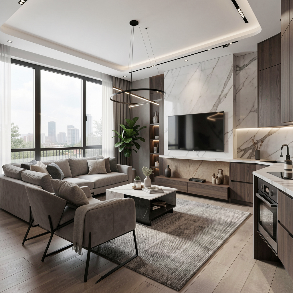 Мы предлагаем квартиры с эргономичными планировками площадью от 38 до 77 квадратных метров. Вы сможете выбрать вариант, который идеально подойдёт именно вам.